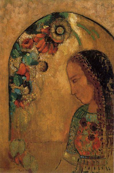 Odilon Redon Lady of the Flowers china oil painting image